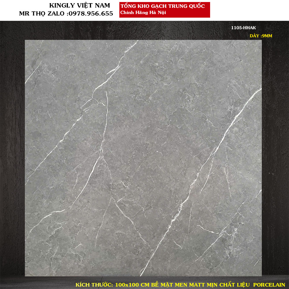 Gạch lát nền 100x100 cm men matt  Trung Quốc 1105